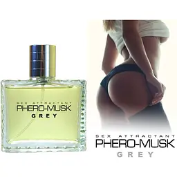 Духи з феромонами для чоловіків Aurora Phero-musk Grey, 100 ml - мініатюра 2