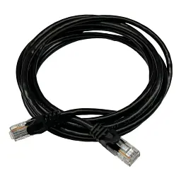 Патч-корд 1.5м UTP cat.5e, CU, 24AWG, black GEAR (GPC-UTPCURJ45-1.5B) - мініатюра 2