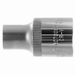 Насадка шестигранна коротка 1/2" 8мм CrV ULTRA (6070082) - мініатюра 4