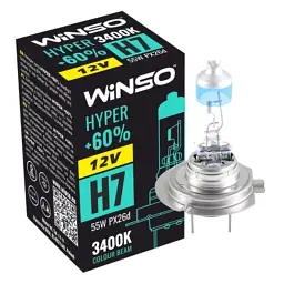 Автолампа WINSO H7 HYPER +60 55W PX26d (712720) - мініатюра 2