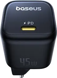 Мережевий зарядний пристрій Baseus PicoGo GaN Fast Charger 1C 45W EU cosmic black (P10176800123-00) - мініатюра 5