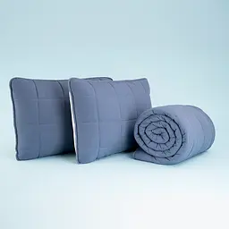 Комплект ковдра 220x240 см + 2 подушки + 2 наволочки Egeo Life Denim Othello pbe0051446