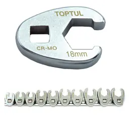 Набор разрезных ключей Toptul односторонних 3/8" 10-19 мм 10 шт GAAR1001