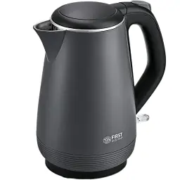 Електрочайник First FA-5407-4-GR Gray/black UA - мініатюра 2