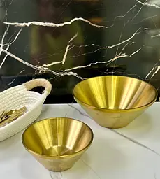 Салатник Olens Золота радість 102-1301 23 см 1500 мл золотистий - мініатюра 3