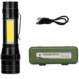 Акумуляторний ліхтар X-Balog BL-T6-19S XPE+COB Zoom світлодіодний ручний - мініатюра 3