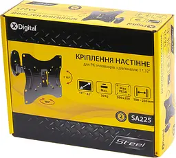 Кронштейн настінний X-Digital STEEL SA225 Black (5988306) - мініатюра 3