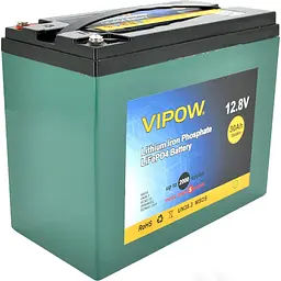 Акумулятор Vipow LiFePO4 12V (12.8V/30Ah/384Wh) (LiFePO4128-30/25) [164630]