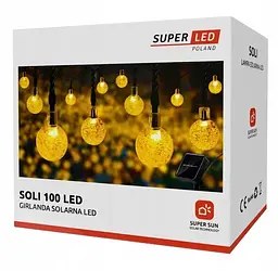 Сонячна гірлянда SuperLED Soli 100 кульок - мініатюра 5