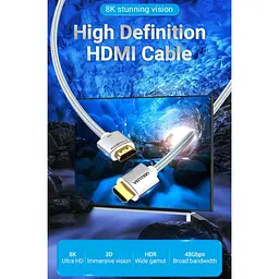 Кабель Vention HDMI-HDMI V 2.1 1.5 м (ALCIG) - мініатюра 3