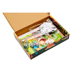 Деревʼяний пазл-розмальовка А5 "Корівка" PuzzleOK Puz-22936 пензлик, фарби, клейка плівка - мініатюра 3