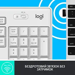 Комплект (Клавіатура та миша) Logitech MK295 Silent Combo Wireless Off-White (920-009824) - мініатюра 5