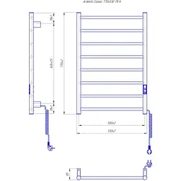 Сушарка для рушників ARDESTO Classik-TR K (6.1.0602.06.BM) - мініатюра 4