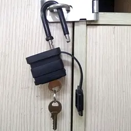 Водонепроникні навісні замки довгі скоби ключі на замок 2 шт. - мініатюра 4