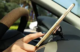 Магнітний автомобільний тримач для смартфона Baseus Car and Desk Holder Magnetic 360 Rotation Сріблястий (90400940) - мініатюра 7