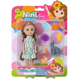 Дитячий ігровий набір Rainbow High Bambi з лялькою 618-18, 3 кролика, морква, аксесуари