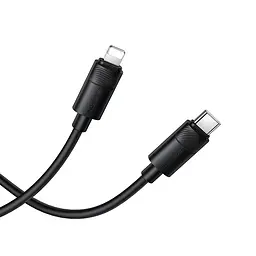 Кабель BOROFONE BX123 Leya PD30W silicone charging data cable iP Чорний - мініатюра 3