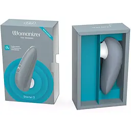 Вакуумний кліторальний стимулятор Womanizer Starlet 3 Grey - мініатюра 5