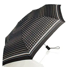 Жіноча складана парасолька повний автомат Happy Rain 95 см чорна - мініатюра 2