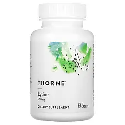 Лизин L-Lysine 500 mg 60 Capsules Thorne vit0005536