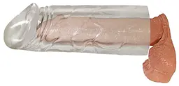 Насадка на пеніс You2Toys Mega Dick Sleeve 19 см прозорий - мініатюра 3