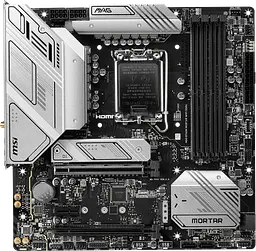 Материнська плата MSI B760M MAG Mortar Wi-Fi LGA 1700 (MAG B760M MORTAR WIFI) Б/В - мініатюра 2