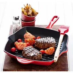 Сковорода-гриль Le Creuset Square Grillet 26 см вишнева 20183260600422 - мініатюра 10