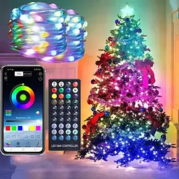 Вуличні вогні 3*10м Smart Bluetooth App Control Світлодіодна LED гірлянда