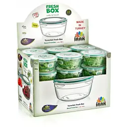 Харчовий контейнер Irak Plastik Fresh круглий 1,5 л прозорий (5226) - мініатюра 6