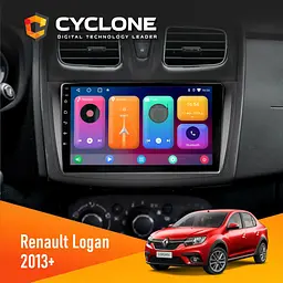 Штатна магнітола Renault Sandero, Logan 2012-2020 Cyclone C9-001 2x32 CPL Cyclone (НФ-00006876)