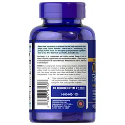 Жирні кислоти Puritan's Pride Double Strength Omega-3 Fish Oil 1200 mg 90 капсул - мініатюра 3