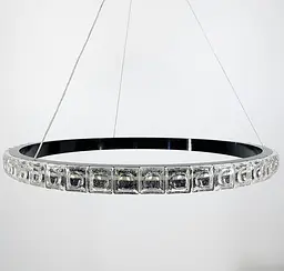 Підвісний світильник Delight Collection у чорному каркасі Line.F Діаметр 60см - мініатюра 4