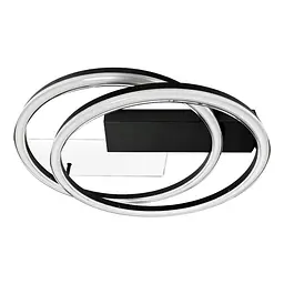 Світильник LED smart BRIONI-R+пульт 80W 3000-5000K IP20 круг чорний Violux ( 220695 )