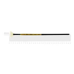 Пензель щетина віялова AMBER 2306FN №4 довга ручка ROSA (4823098533597)