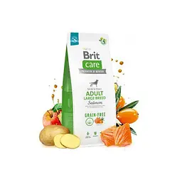Сухий корм Brit Care Dog Grain-free Adult Large Breed для собак великих порід, беззерновий з лососем, 12 кг - мініатюра 6
