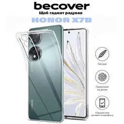 Чохол до мобільного телефона BeCover Honor X7b Transparancy (710876) - миниатюра 4