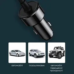 Автомобільний інвертор Baseus In-car Inverter 150W (220V CN/EU) Black - мініатюра 7