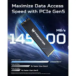 Накопичувач SSD Acer Predator m.2 NVMe 1TB GM9 PCI-E 5.0 x4 (BL.9BWWR.136) - мініатюра 2