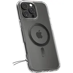 Прозорий чохол Spigen Ultra Hybrid MagSafe Carbon Fiber для iPhone 16 Pro Max (ACS08000) - мініатюра 3