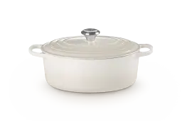 Каструля Le Creuset Signature Cast Iron Oval Casserole 29 см Meringue
