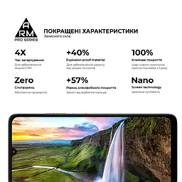 Захисне скло на Motorola G06 4G/G06 Power 4G з олеофобним покриттям, Pro, повне проклеювання, антистатичний і пиловідштовхуючий шар, 9H, самоклеючеся, 2.5D, на весь екран, антистатичний клей, ArmorStandart (ARM89055) - мініатюра 5