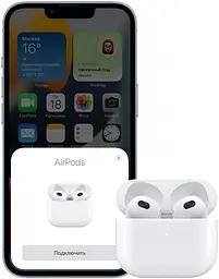 Навушники Apple AirPods 3 with Wireless Charging Case 2021 (MME73) [61449] - мініатюра 5