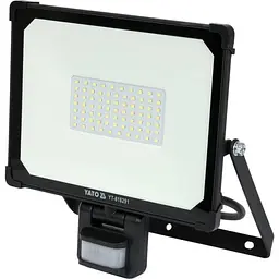 Прожектор Yato SMD LED датчик руху 50 Вт 230 В 4750 лм 75 діодів чорний (YT-818291) - мініатюра 3