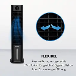 Мобільний кондиціонер вентилятор Klarstein Skytower Grand Smart 480 м3/ч (10035817) - мініатюра 3