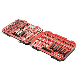 Набір інструментів 1/2" & 1/4" 111 од, IMPACT Cr-V головки подовжені 15,17,19,21,22 Intertool ET-9111 - мініатюра 5