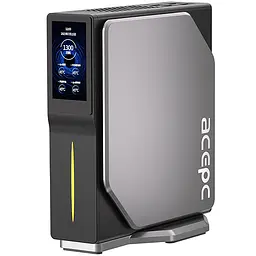 Міні-ПК з екраном Acepc PicoBox Home S1 / Intel Processor N95 / RAM 16GB / SSD 512GB / 2 x LAN / Wi-Fi / Bluetooth / Windows 11 Pro / Сірий
