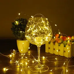 Гірлянда Роса Нитка 30 LED на батарейках 3 м Тепло білий - мініатюра 5