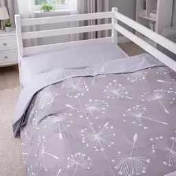 Дитяча постільна білизна JUNIOR Poplin grey dandelions (2200012797334) - мініатюра 6