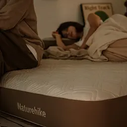 Матрац надувний двомісний Naturehike CNK2450WS023, 250 мм, біло-коричневий - мініатюра 4