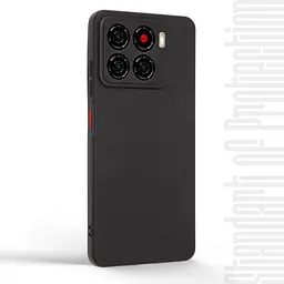 Чехол-накладка для смартфона ZTE Blade A56 4G, противоударный, силиконовый, термополиуретановый (ТПУ), с защитой камеры и корпуса, черный, защита всего корпуса, ArmorStandart (ARM87537) - мініатюра 2